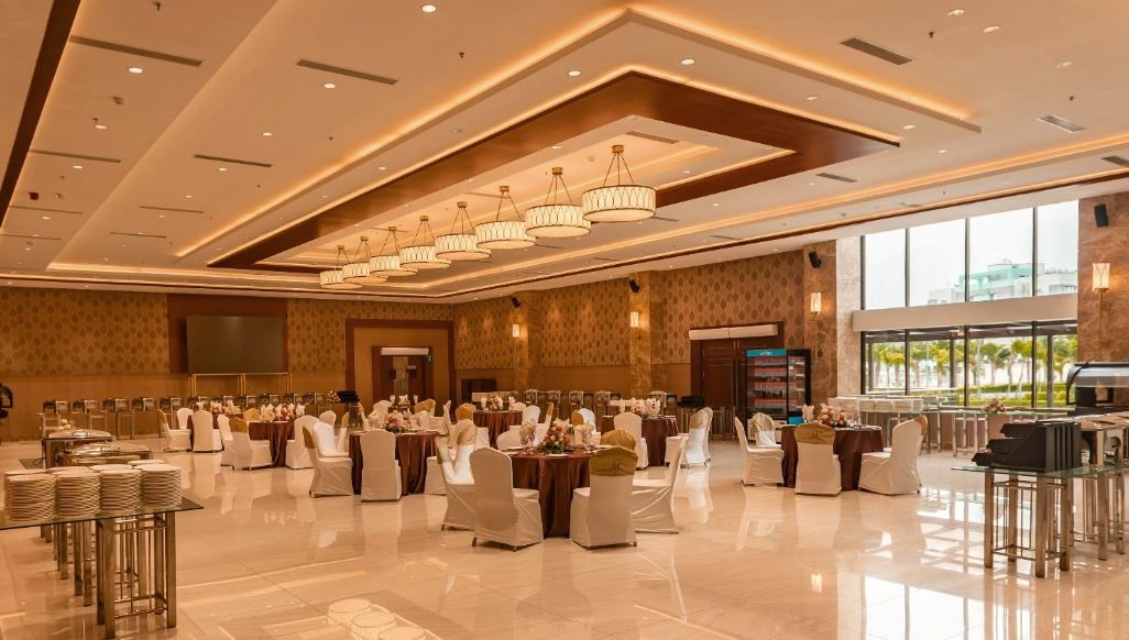 M Weddings & Conventions main hall interior and seating view 1